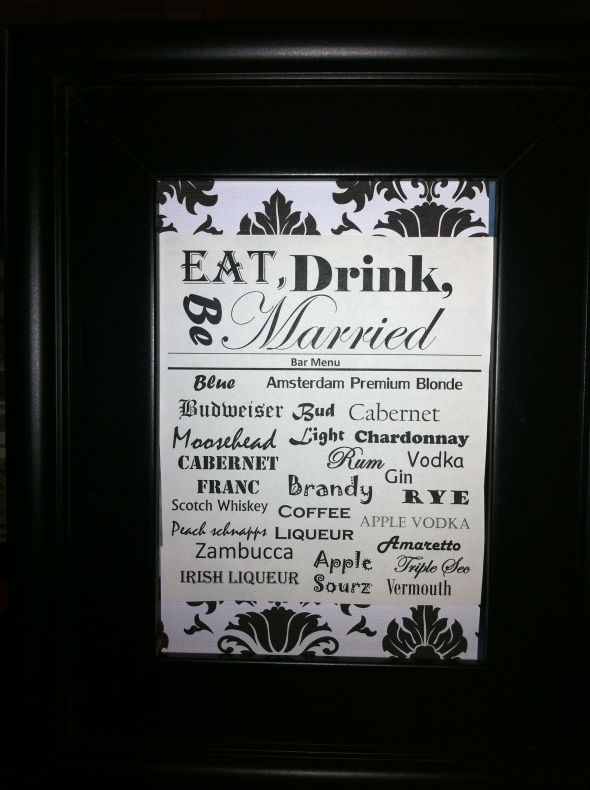 Bar Menu