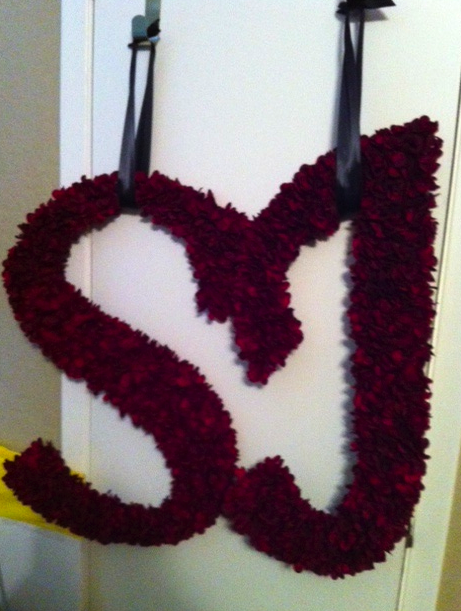 Red Flower Initials