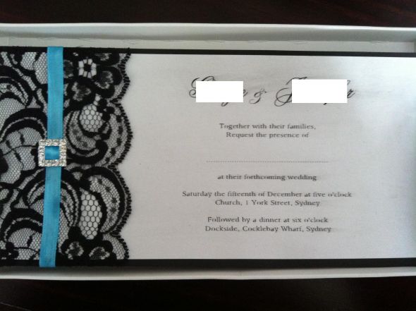Invitation mock up wedding invitation black blue white IMG 003312