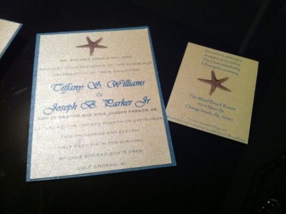 DIY beach invitations