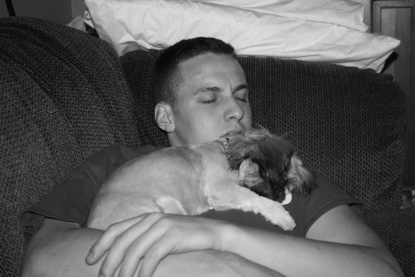 Cute overload!!  Post your sleepy puppy/kitten pics! :  wedding IMG 0576
