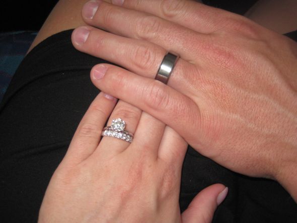 Where did you/your FI get your E-ring? (feel free to post pic) :  wedding ring e ring store jewelery store jeweler engagement ring IMG 2817