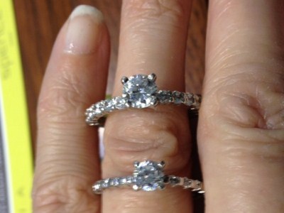 Do you think side stones are a waste of money? :  wedding Spence 2 Rings