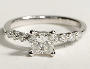 Do you think side stones are a waste of money? :  wedding Ring Pic 1
