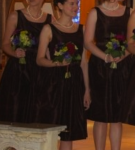 Bridesmaid dress color help :  wedding bridesmaid dresses chocolate brown burnt orange help dresses Jcrew 