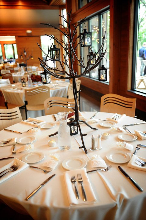 Tree with Lanterns Centerpiece