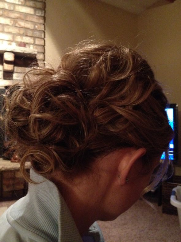 Hair Trial - keep or not to keep? :  wedding flower hair ivory trial updo Hairtrial2