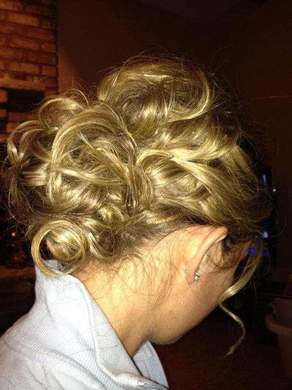 Hair Trial - keep or not to keep? :  wedding flower hair ivory trial updo Hairtrial71