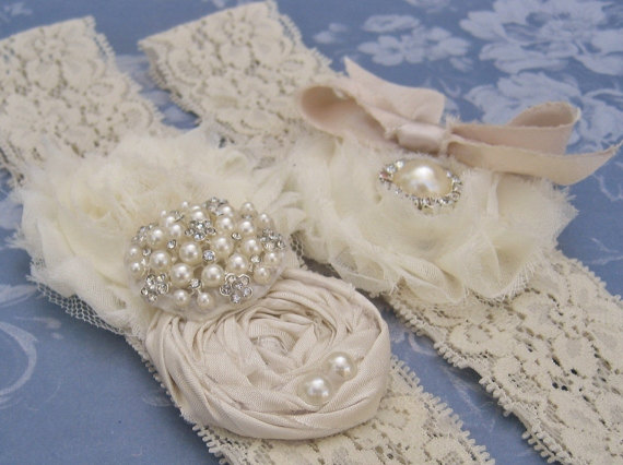 Show me your garters! :  wedding garter something blue la gartier la gartier wedding garter Garters Nanarosedesign