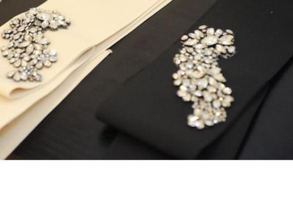 Vera Wang Sash! : wedding vera wang sash belt black white ivory jewelry SashBelt Vera