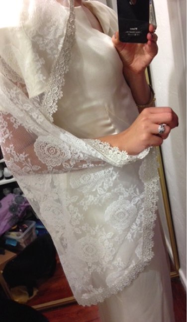 November 2011 Brides -2nd/Final Dress Fitting's - Show your dress!!! :  wedding dress fitting bustle november ivory black Photo 5