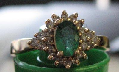 Show me your non-diamond engagement rings!! :  wedding unique engagement ring non diamond Img 0337