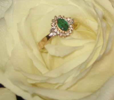 Show me your non-diamond engagement rings!! :  wedding unique engagement ring non diamond Img 0480