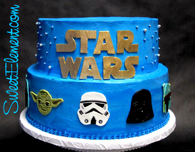 Show me your cake! : wedding purple fondant superhero tiered Buttercream Star Wars Grooms Cake