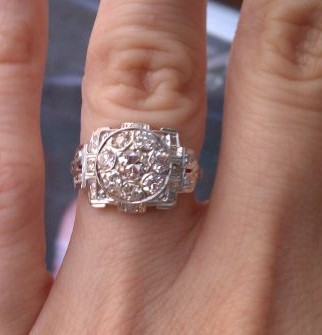 How amazing is this ring!? (Art Deco Ring) :  wedding ring art deco waiting My Ring