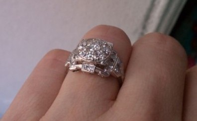 How amazing is this ring!? (Art Deco Ring) :  wedding ring art deco waiting Ring 2