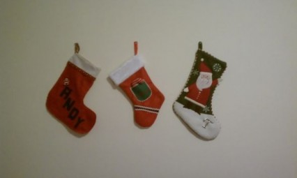 Decorating for Christmas in an apartment? :  wedding christmas decorations apartment Stockings