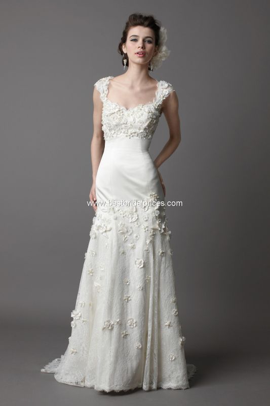 Help!!!! Which wedding hair style for this dress? :  wedding hair veil wedding beauty wtoo vanessa watters makeup hairstyle 15410