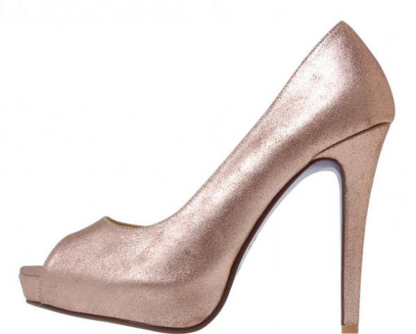 Help! Which Wedding shoes! :) :  wedding shoes heels wtoo vanessa pumps christian louboutin platforms peep toe metallic shoe NIK212T ROSEGOLD TEXTURED