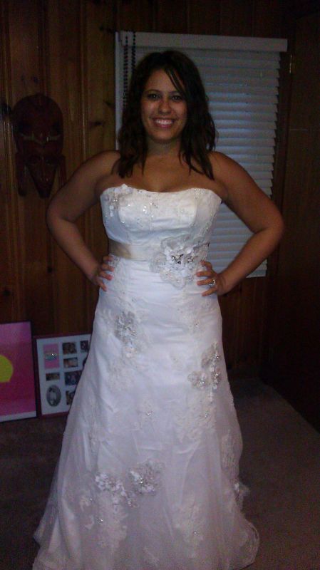 A Real Bride in a Real Maggie - MY DRESS JUST CAME IN!! :  wedding maggie plus size 1 lace geneva IMAG0115