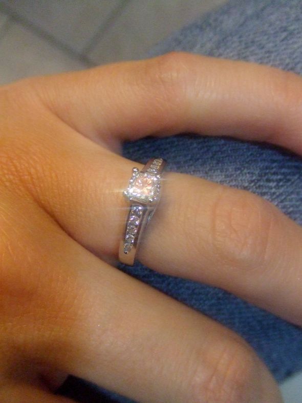 Star's brilliance :  wedding engagement engagement ring half carat 1 princess cut ring DSCF1606