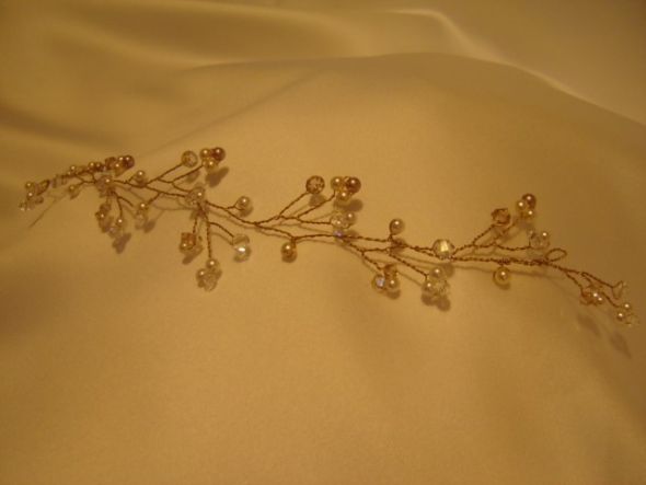 Vine-y twisty headpieces? :  wedding vine twisted headpiece tiara headband fascinator enchanted forest HV241