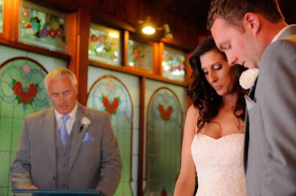 **Photo Recap**The Ceremony!!** Very Pic Heavy! :  wedding photo recap ceremony petals cones programs personal vows ANNA  JON 2011   LOW RESOLUTION 244