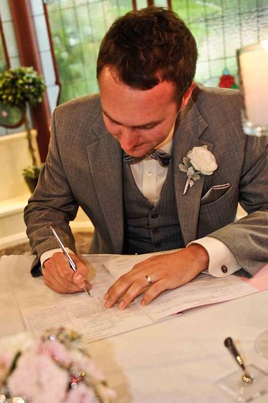 **Photo Recap**The Ceremony!!** Very Pic Heavy! :  wedding photo recap ceremony petals cones programs personal vows ANNA  JON 2011   LOW RESOLUTION 253