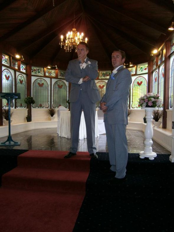 **Photo Recap**The Ceremony!!** Very Pic Heavy! :  wedding photo recap ceremony petals cones programs personal vows Steve 127