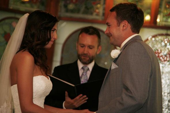 **Photo Recap**The Ceremony!!** Very Pic Heavy! :  wedding photo recap ceremony petals cones programs personal vows  MG 9582
