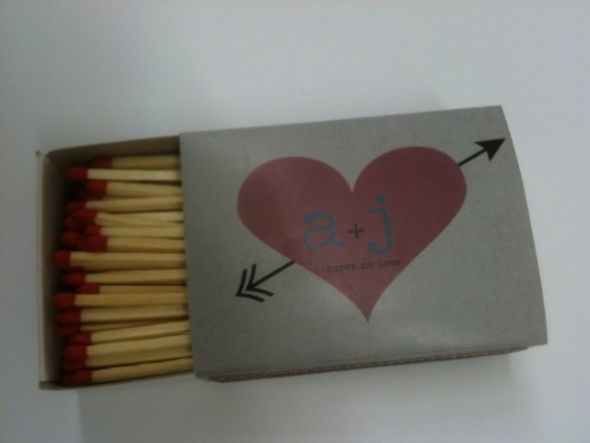 DIY match boxes, what do you think? :  wedding matches matchbox diy custom sparklers cigars Match 1