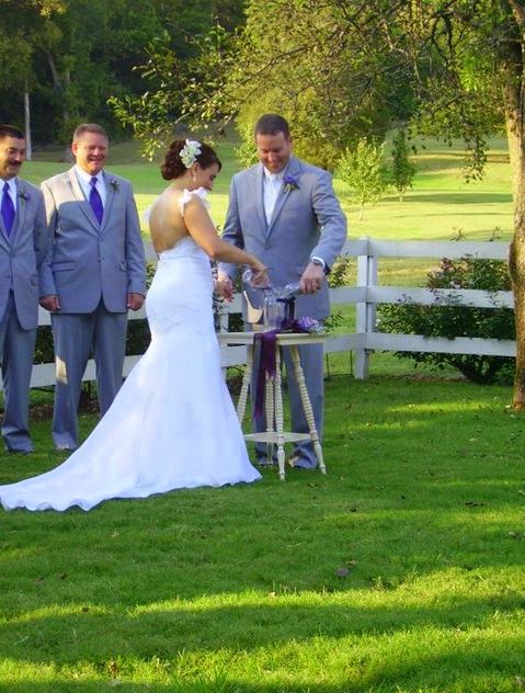 Sand ceremony wedding sand purple white silver inspiration ceremony dress