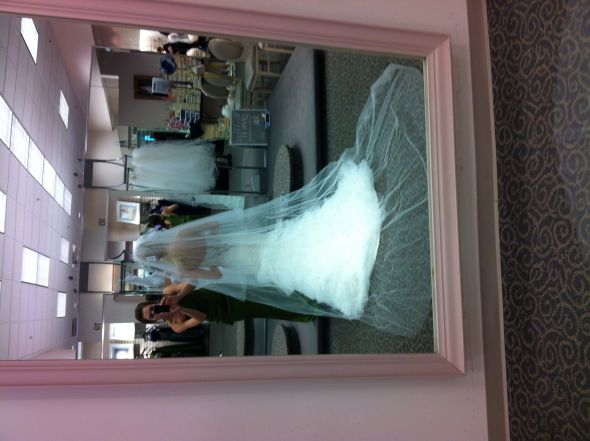 White by Vera Wang Cathedral Veil :  wedding vw370024 white by vera wang vera wang ivory two tier 1 2t two tier cathedral veil VW 2T Cathedral Veil