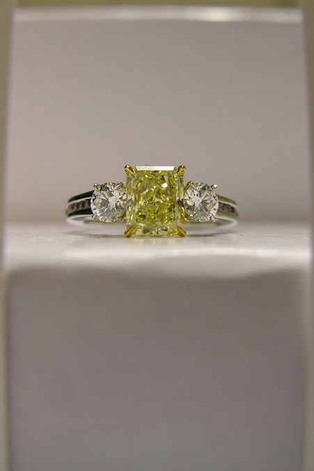 Please show me your wedding bands with three stones e-rings!! :  wedding rings three stones wedding bands Ering