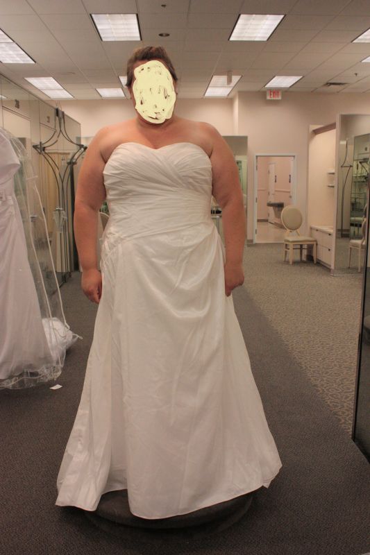 First time trying on dresses.  I may have found a winner!  Opinions please!!! :  wedding plus size 1 full figured 1 wedding gowns dresses Db5