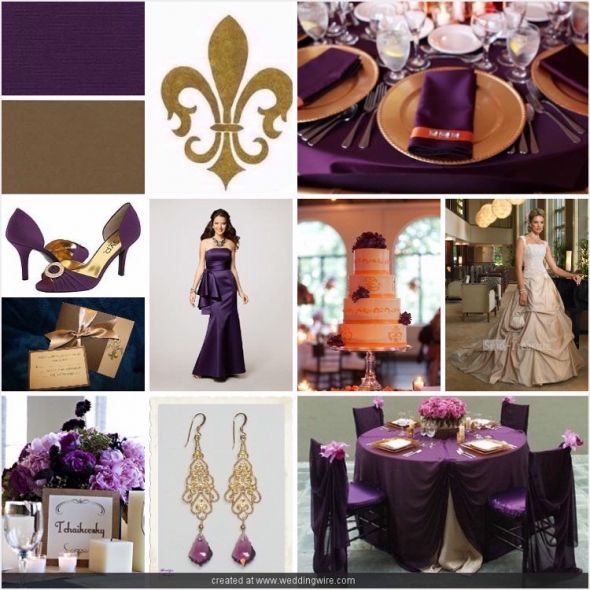 Wedding Theme Royal Elegance Wedding Color Dark Purple Eggplant or Lapis