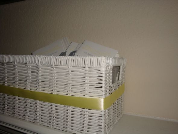  of the wicker basket that we used to hold our wedding programs LOTS 