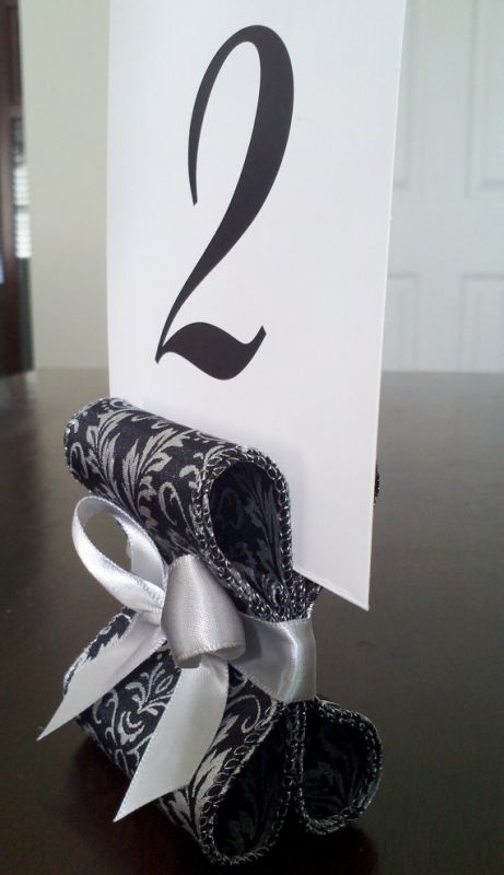Place Card Holders and or Table Number Holders customized to your Wedding 