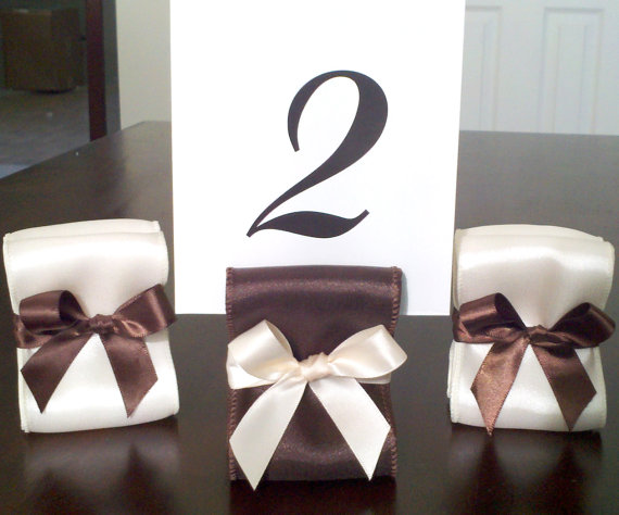 Place Card Holders and or Table Number Holders customized to your Wedding