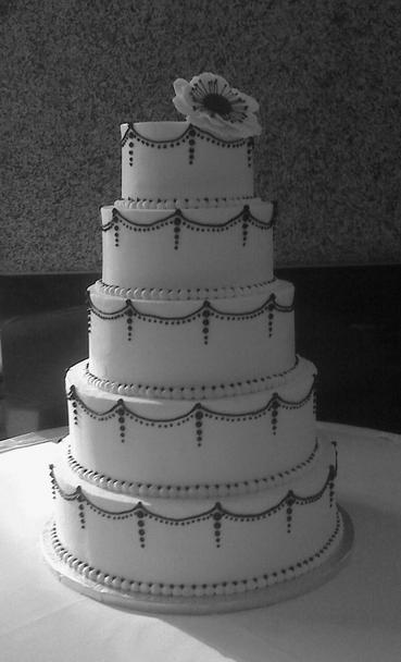 Post Your Buttercream Frosted Cakes! (Inspiration pics also welcome) :  wedding cake wedding buttercream purple OUR CAKE
