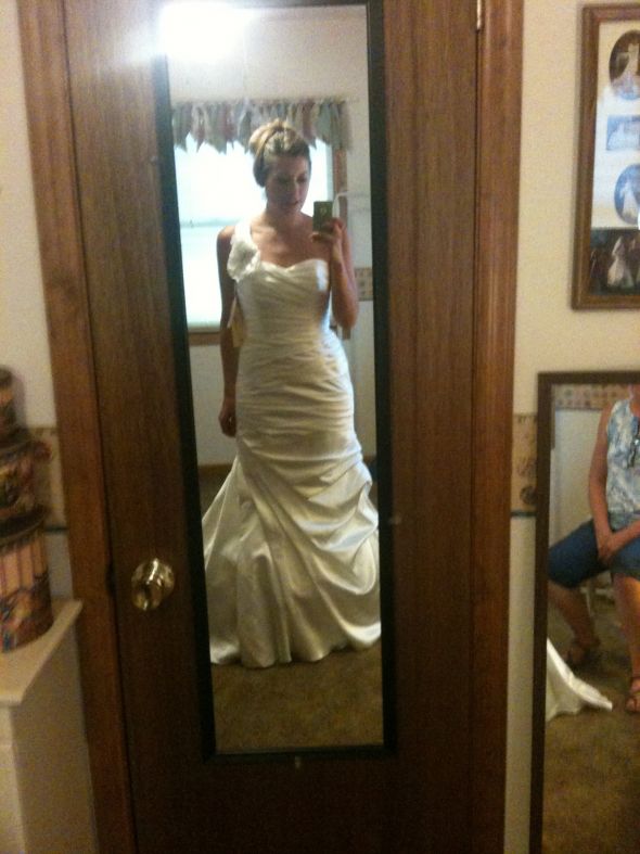 Putting my dress away... PICS INSIDE of final fitting :  wedding fitting sweetheart alterations Full Body Shot