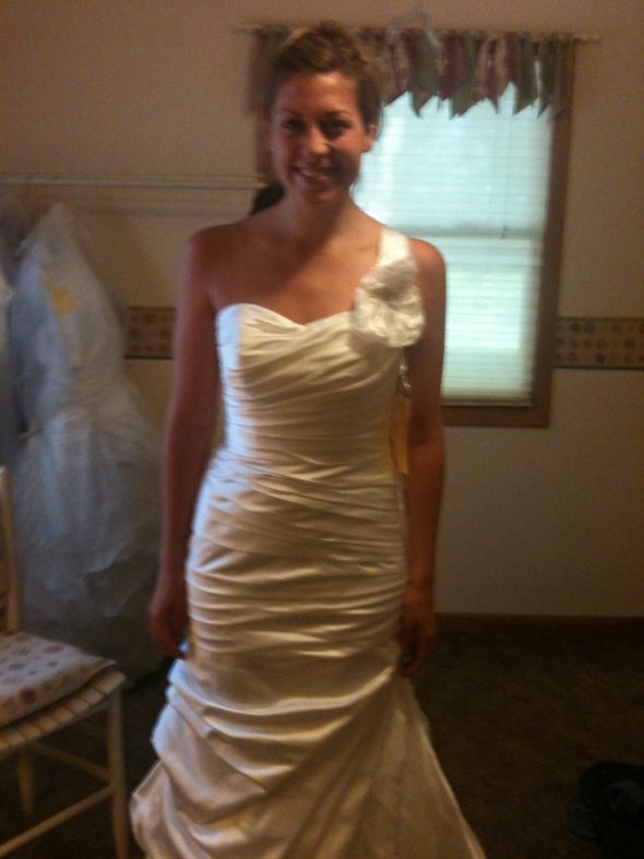 Putting my dress away... PICS INSIDE of final fitting :  wedding fitting sweetheart alterations Smiling