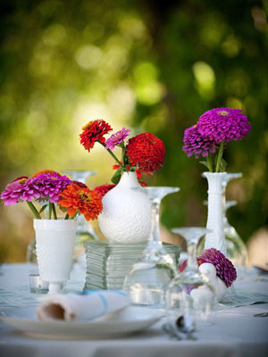 Milkglass Vases & Candlesticks :  wedding milk milkglass glass vases white ivory ceremony diy reception Flowers I Like