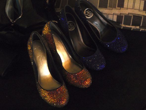 Finished: DIY Volcano Swarovski Crystal Shoes (Pic Heavy) :  wedding swarovski strass volcano crystal diy shoes Volcanocobaltinside