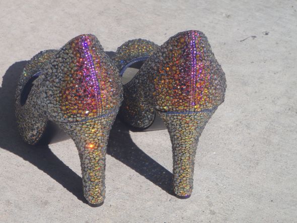 Finished: DIY Volcano Swarovski Crystal Shoes (Pic Heavy) :  wedding swarovski strass volcano crystal diy shoes Volcanoniceheels