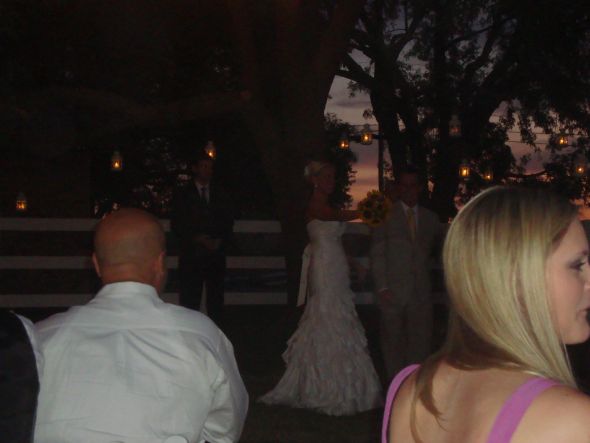 My 9/24 DIY wedding - Guest pics.  It was awesome!!!  PIC HEAVY, but worth it! :  wedding wedding ceremony recap dress pictures guests 291559 2025348878868 1398405029 31789125 1818262869 O