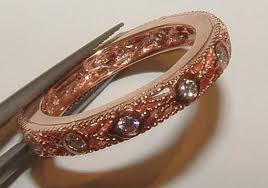 Help with finding a wedding band for a unique e ring : wedding ring band unique unusual engagement Rosegold3