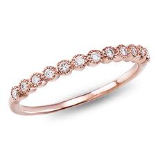 Help with finding a wedding band for a unique e ring : wedding ring band unique unusual engagement Rosegold4