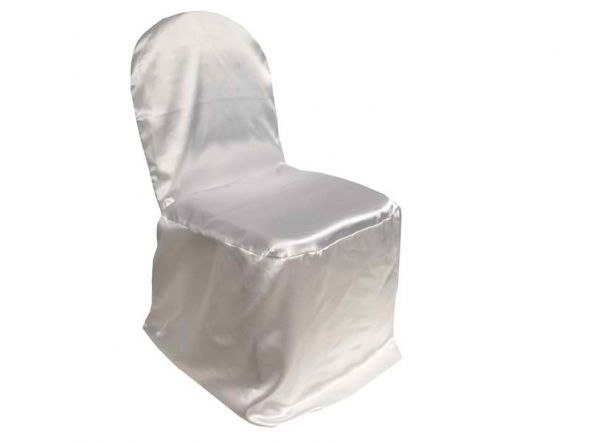 150 WHITE SATIN CHAIR COVERS FOR SALEBRAND NEW wedding decor chair