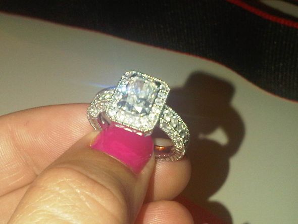 Radiant cuts! Calling all Bees with these! : wedding radiant cut ring style solitaire three stone 1 photos pictures radiants Radianthalo